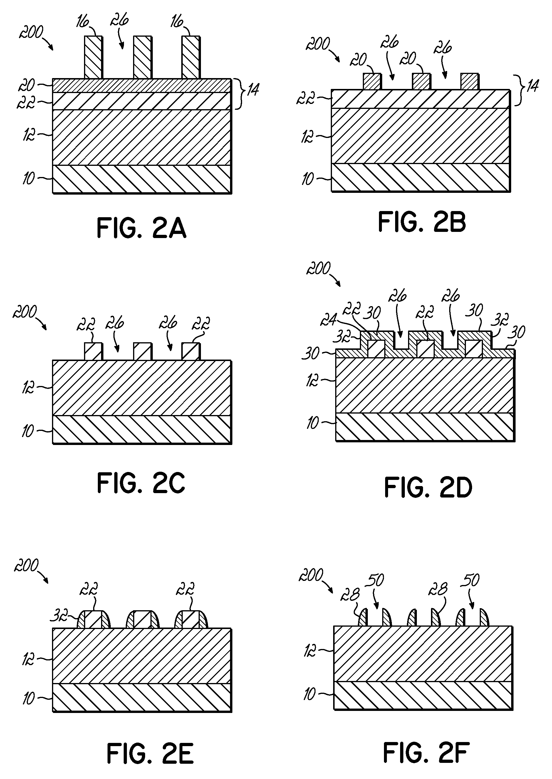Method of double patterning using sacrificial structure