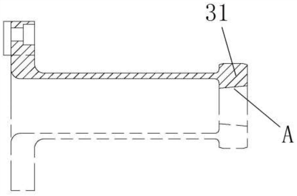 Large-stroke internal expanding clamp for machining long hollow shaft