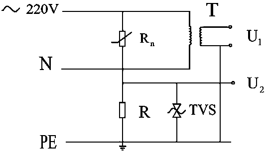 Device for detecting resistive and capacitive currents of voltage-limiting surge protector