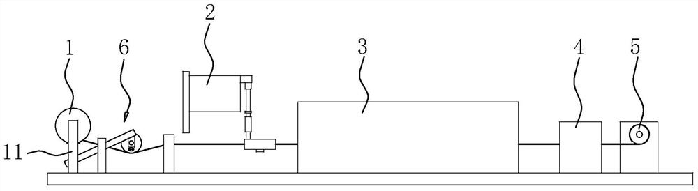 Extrusion process for multi-color silica gel coated flexible LED lamp strip and discharging device adopting process