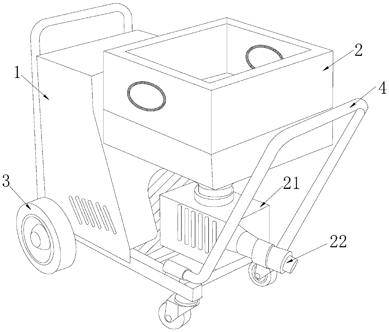 Environmentally-friendly coating material equipment