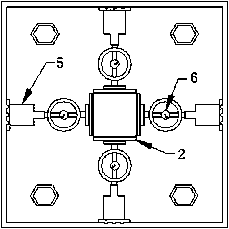 Test device for exerting different constraints on soil unit