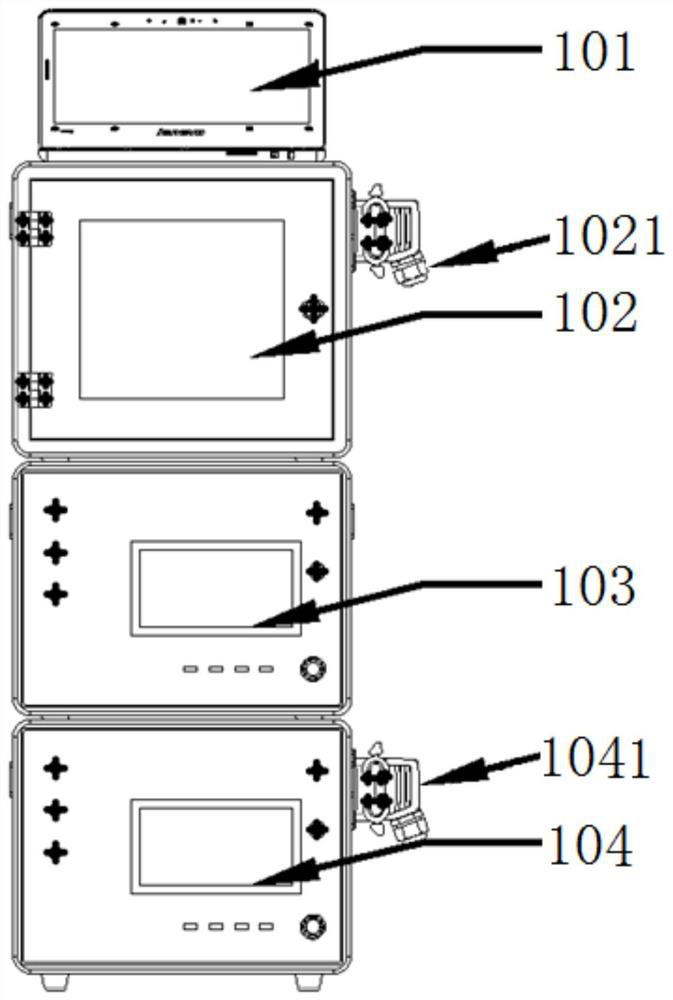 Modular intelligent testing device for medium-voltage switch in nuclear power station