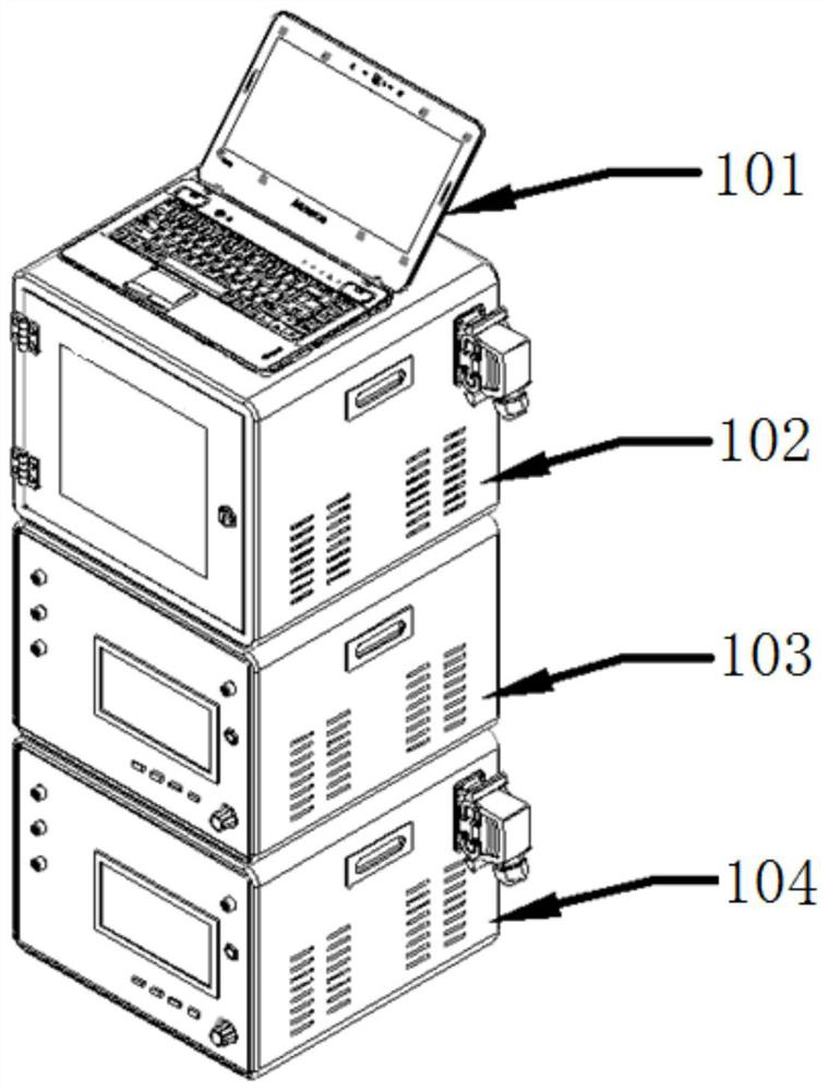 Modular intelligent testing device for medium-voltage switch in nuclear power station