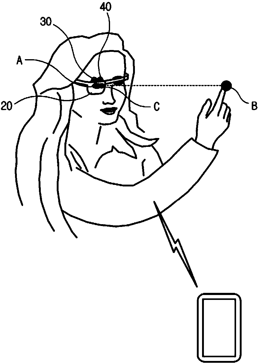 Transparent display virtual touch apparatus not displaying pointer