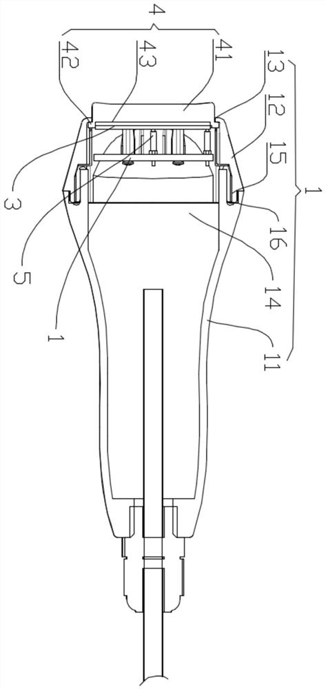 Ultrasonic treatment head and ultrasonic treatment equipment for chest and lung treatment