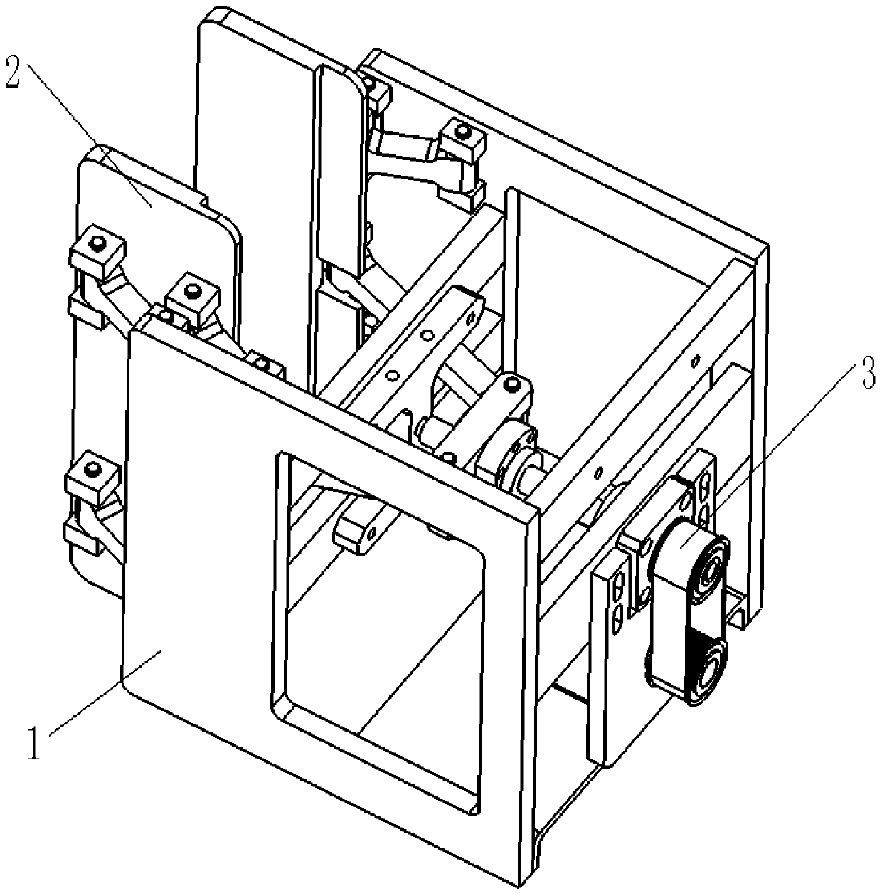 Clamping mechanism for bicycle three-dimensional parking garage
