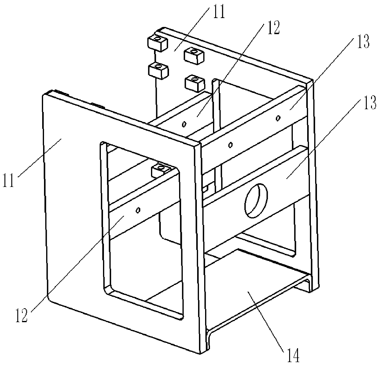 Clamping mechanism for bicycle three-dimensional parking garage