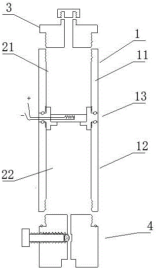 Fluid type igniter for gas blaster, and fracturing device