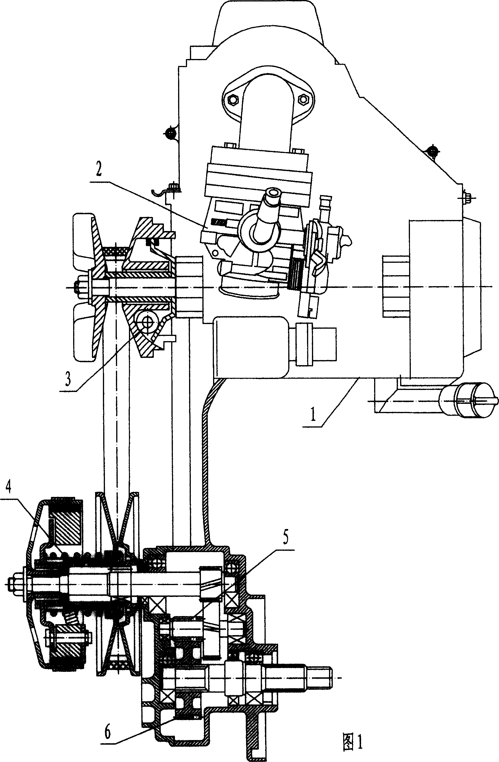 Environment-friendly energy-saving stepless speed changing engine