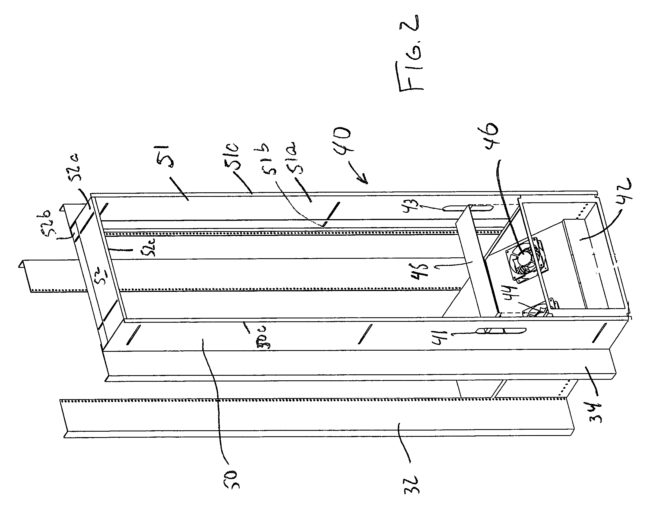 Air distribution arrangement for rack-mounted equipment