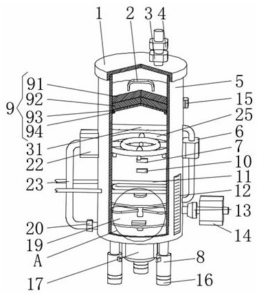 A grease scrubber for reducing dioxin content in waste incineration tail gas