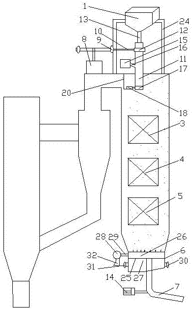 A Method for Ash Removal Applicable to Fluidized Bed Boiler