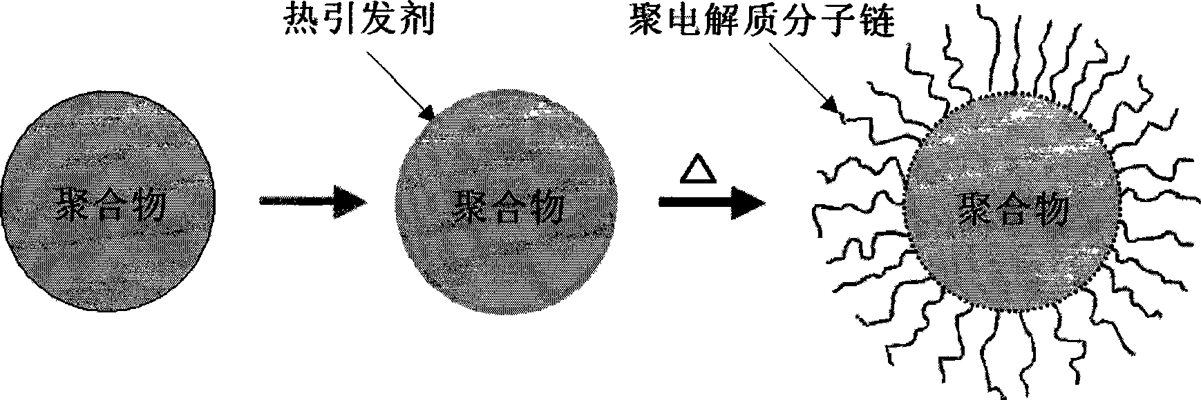 Preparation method of spherical polyelectrolyte brush and use thereof