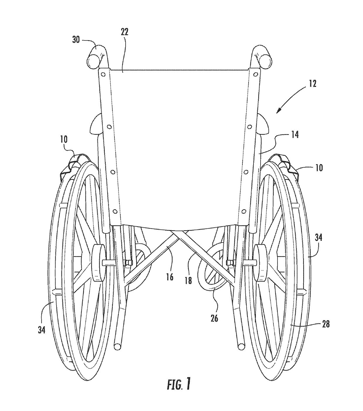 Wheelchair push rim device