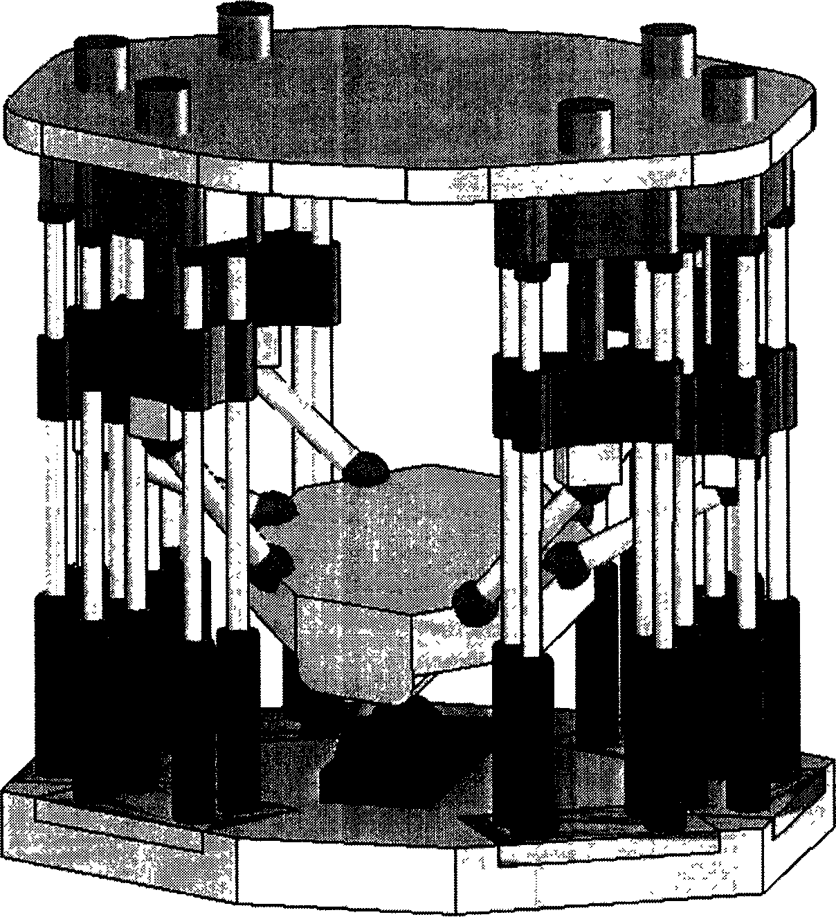 Six-dimensional parallel forging press