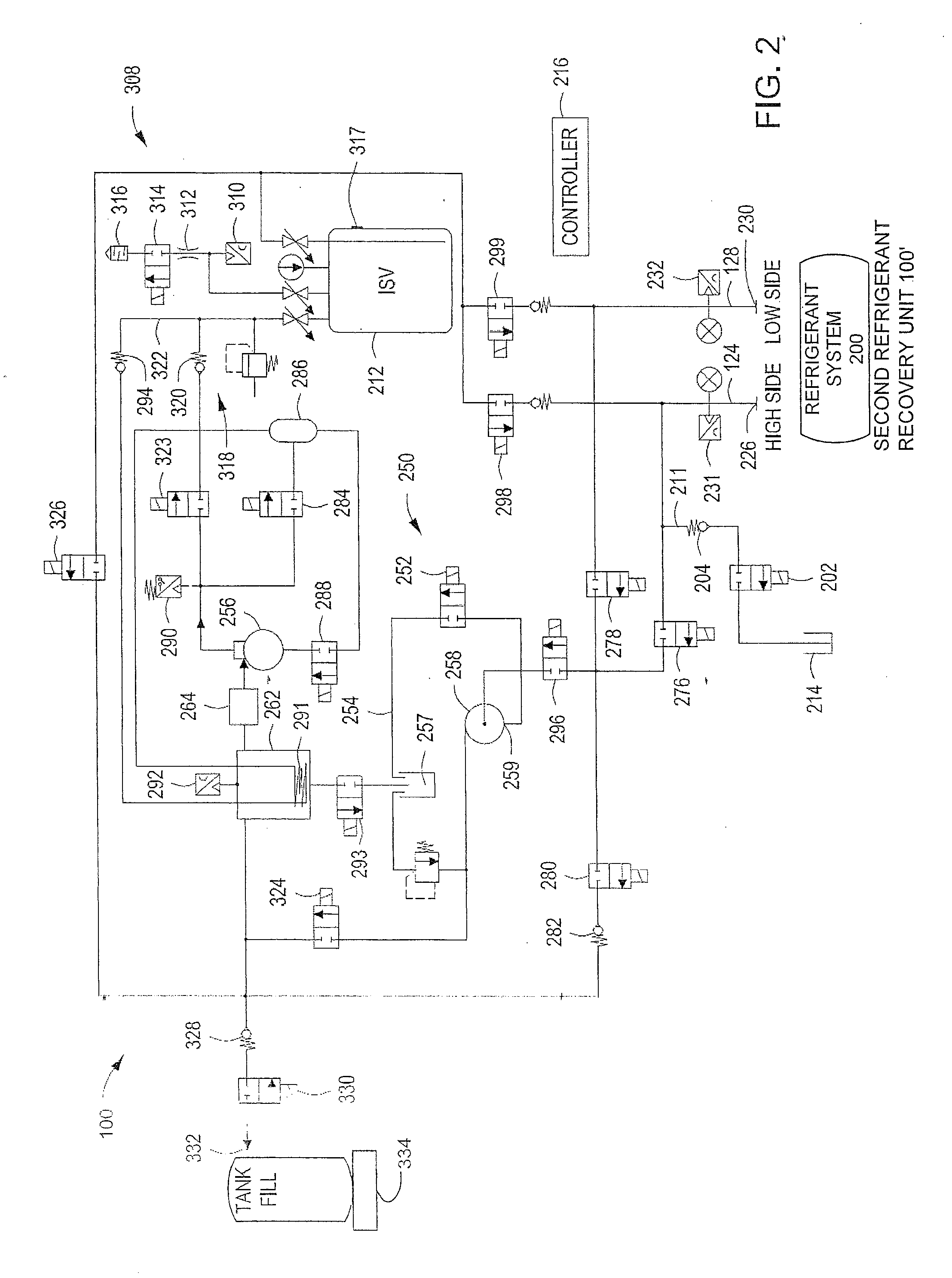 Refrigerant conversion kit and method for a refrigerant recovery unit
