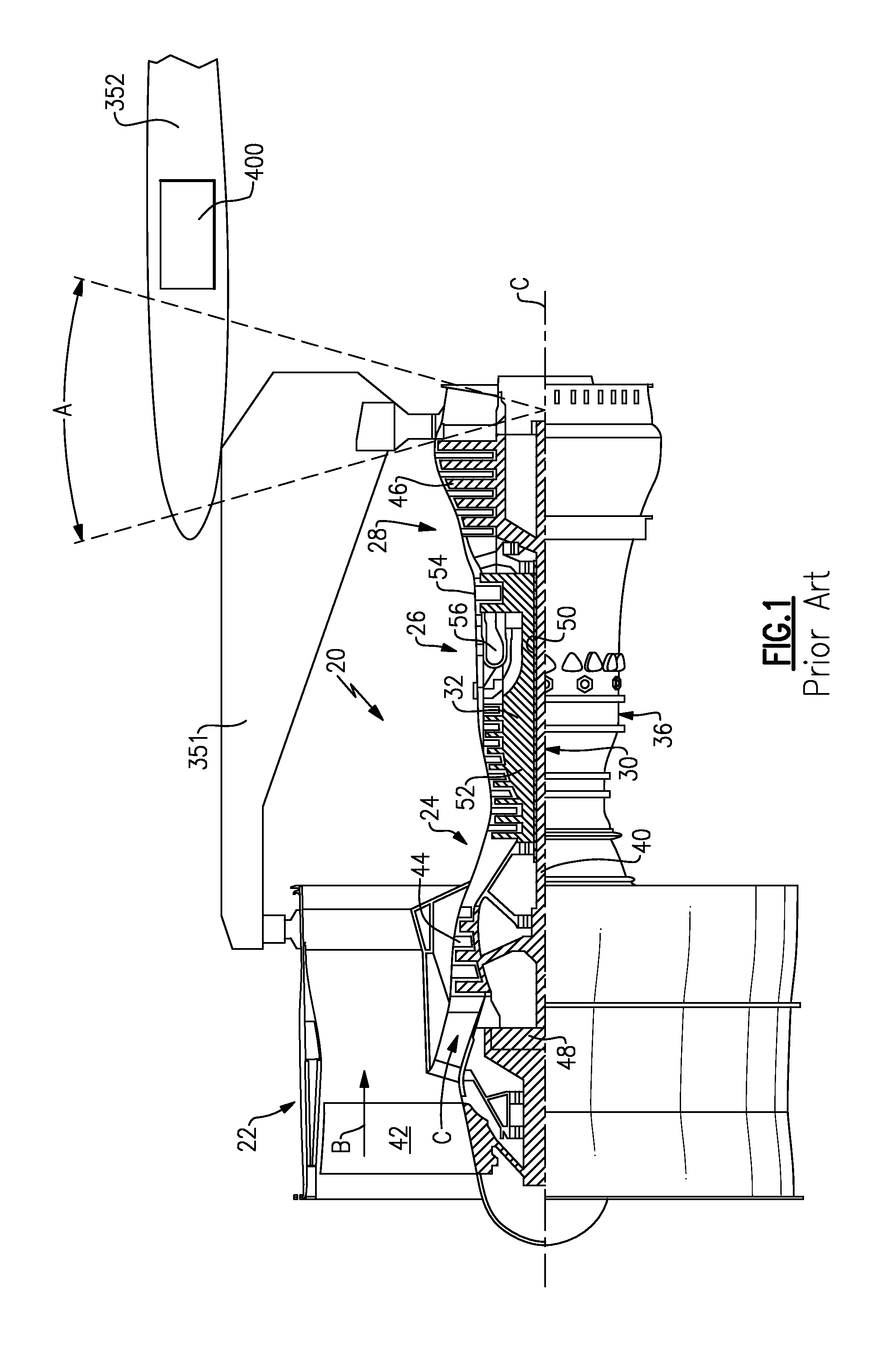 Gas turbine engine with separate core and propulsion unit