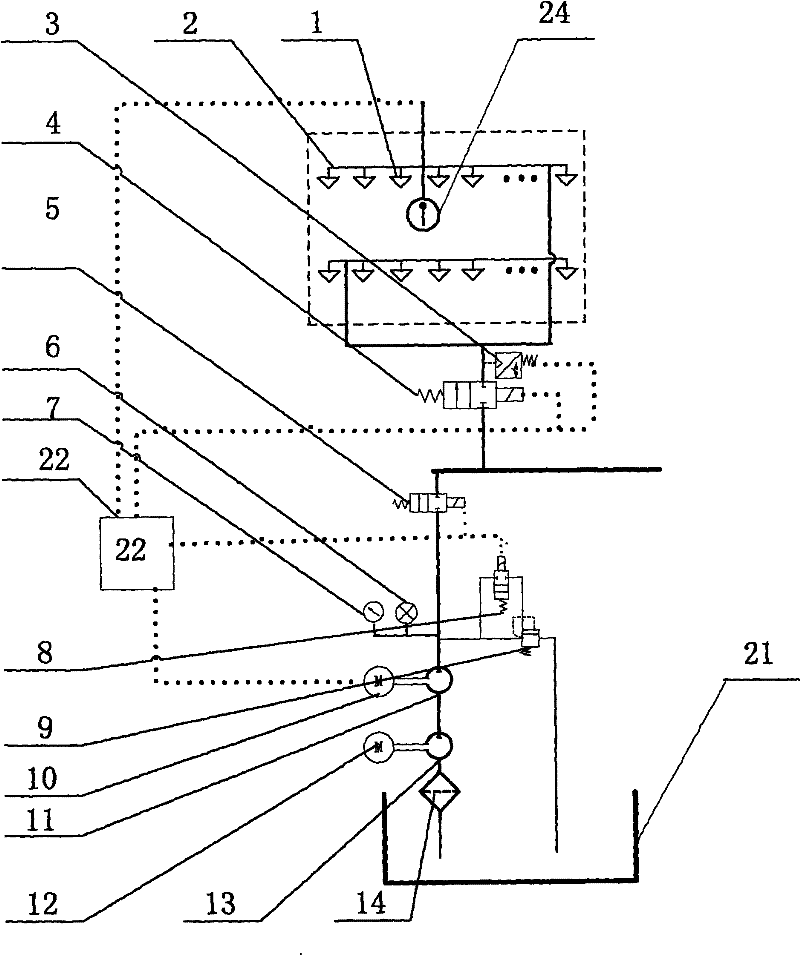 System for automatically extinguishing fire in long tunnel and extinguishing method thereof