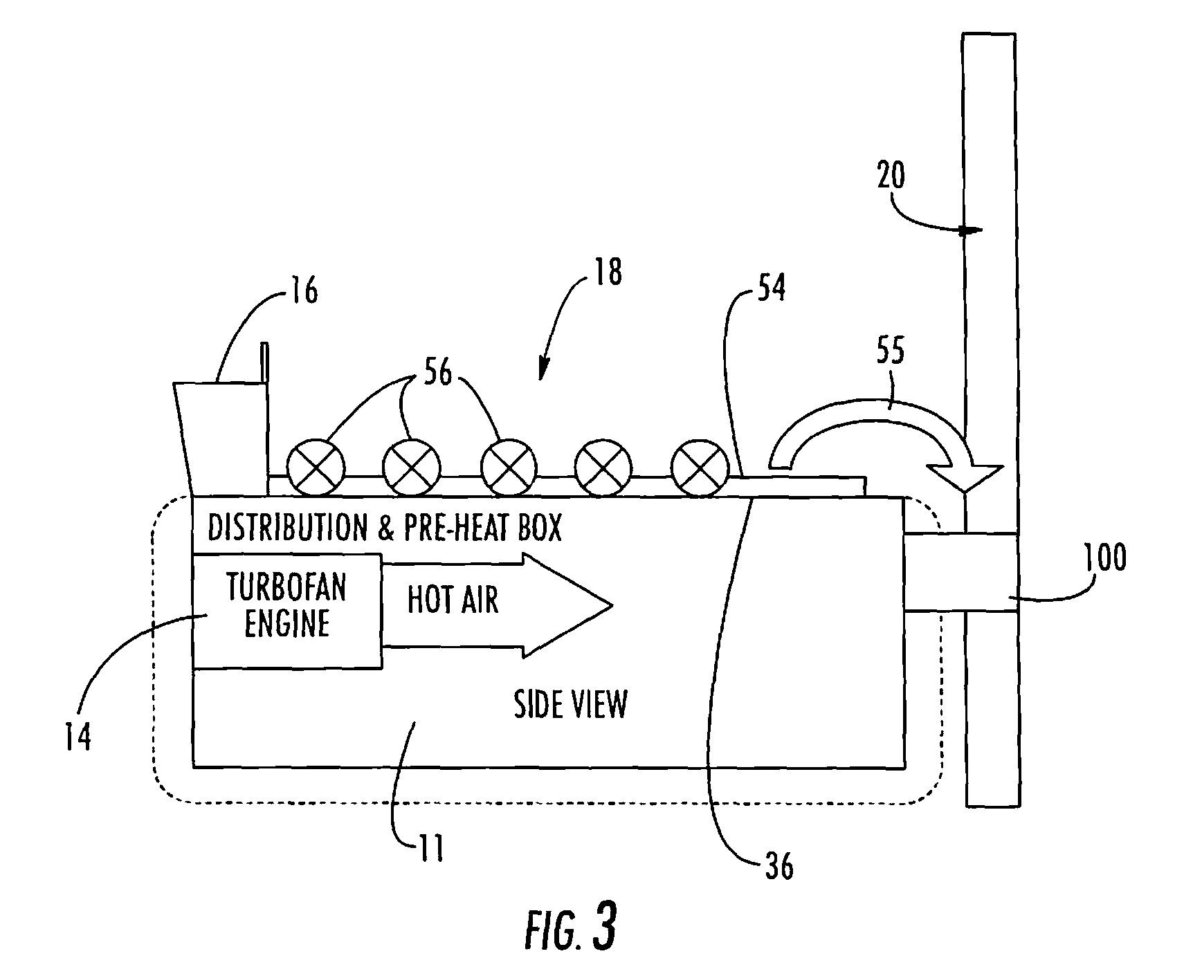 System and method employing turbofan jet engine for drying bulk materials