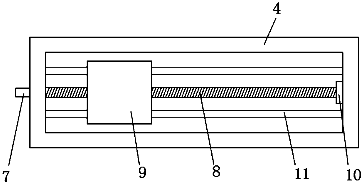 An accounting gluing device for gluing at strip intervals and its application method