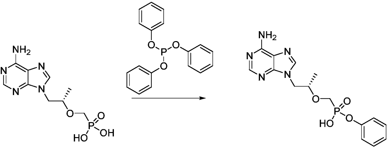 A kind of preparation method of (r)-1-(6-amino-9h-purin-9-yl) 2-phenyl ester