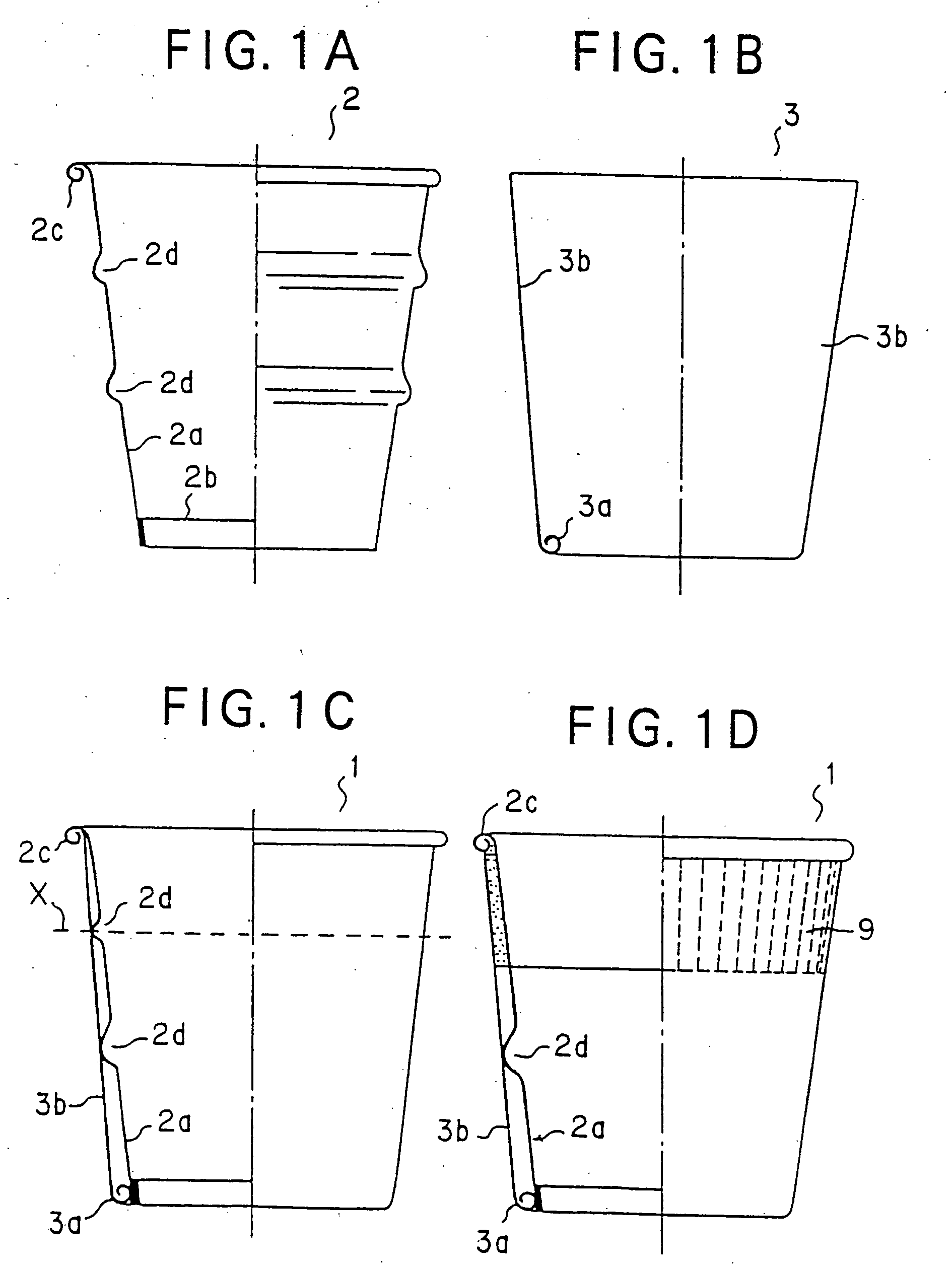 Heat-insulating container and apparatus for producing the same