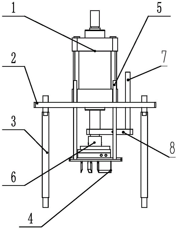 Machine head device of claw cutter