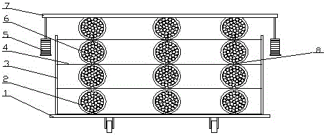 The method of flattening the bamboo tube in the high temperature tank