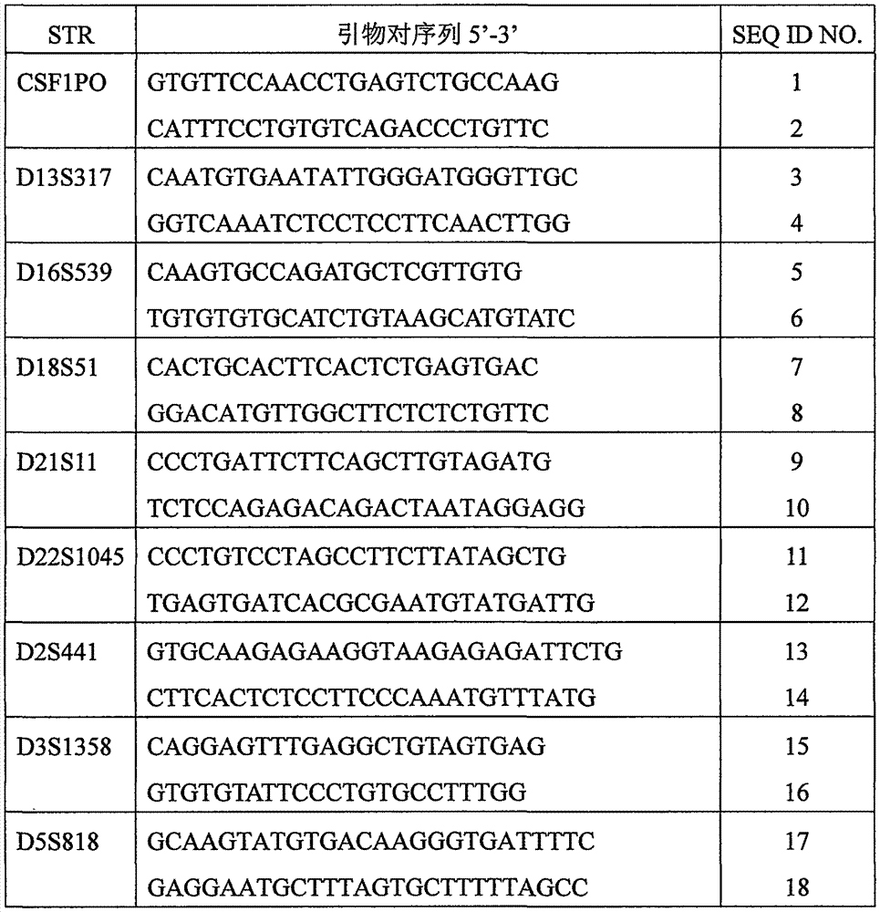 A system for high-throughput testing str typing and its detection method