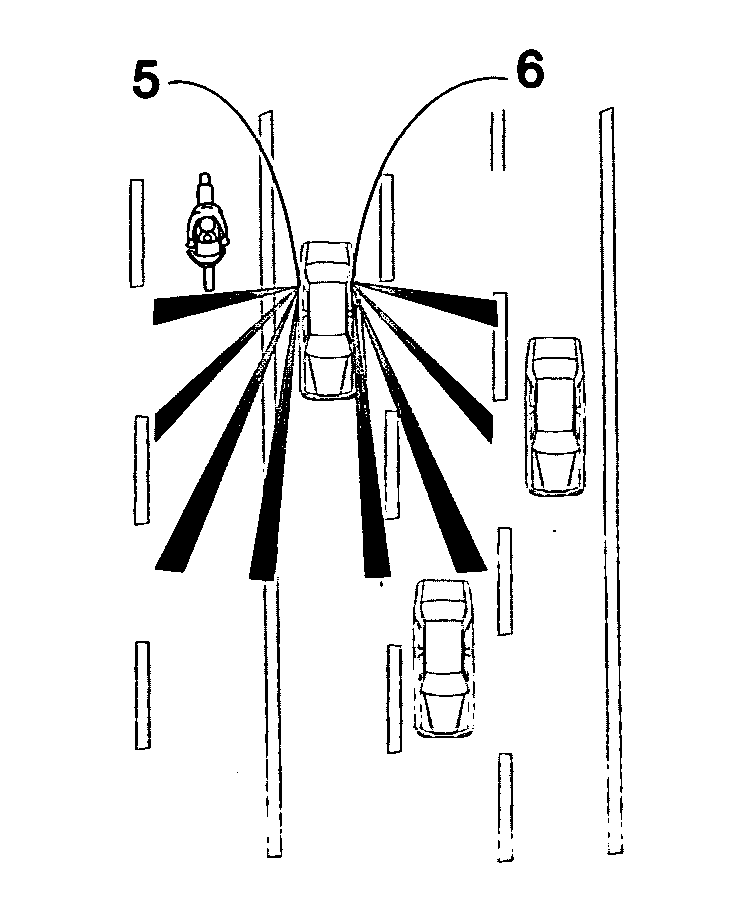 Method for obtaining information about objects in a vehicular blind spot