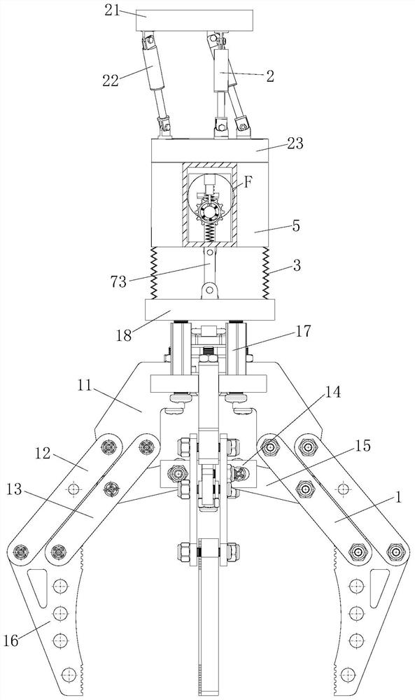 Multi-axis numerical control mechanical claw based on parallel mechanism