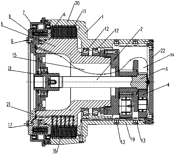 Transmission device integrating dynamic brake and planetary reducer