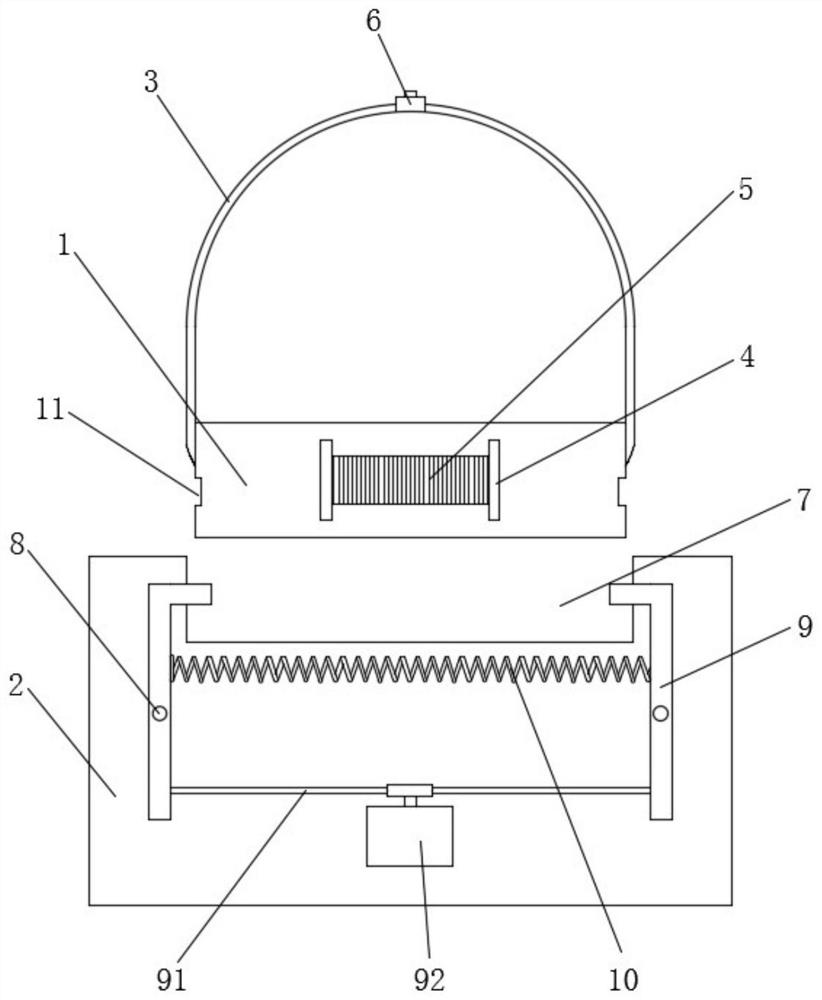 An easy-to-install oscilloscope base