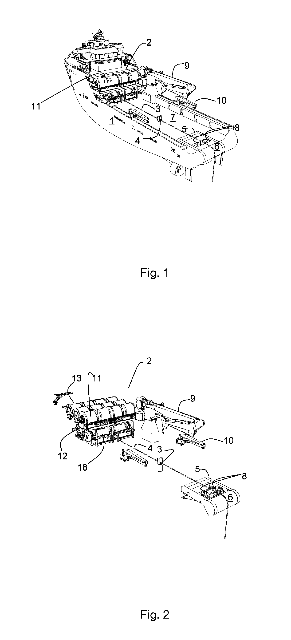 Method and device for handling of rope
