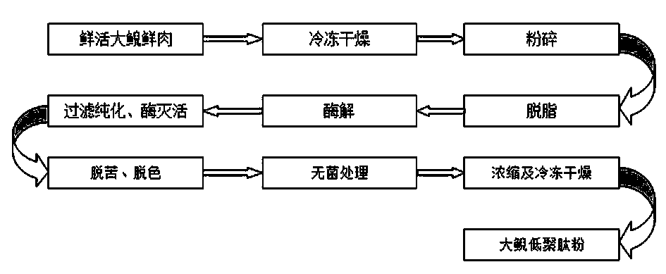 Preparation method of andrias oligopeptide