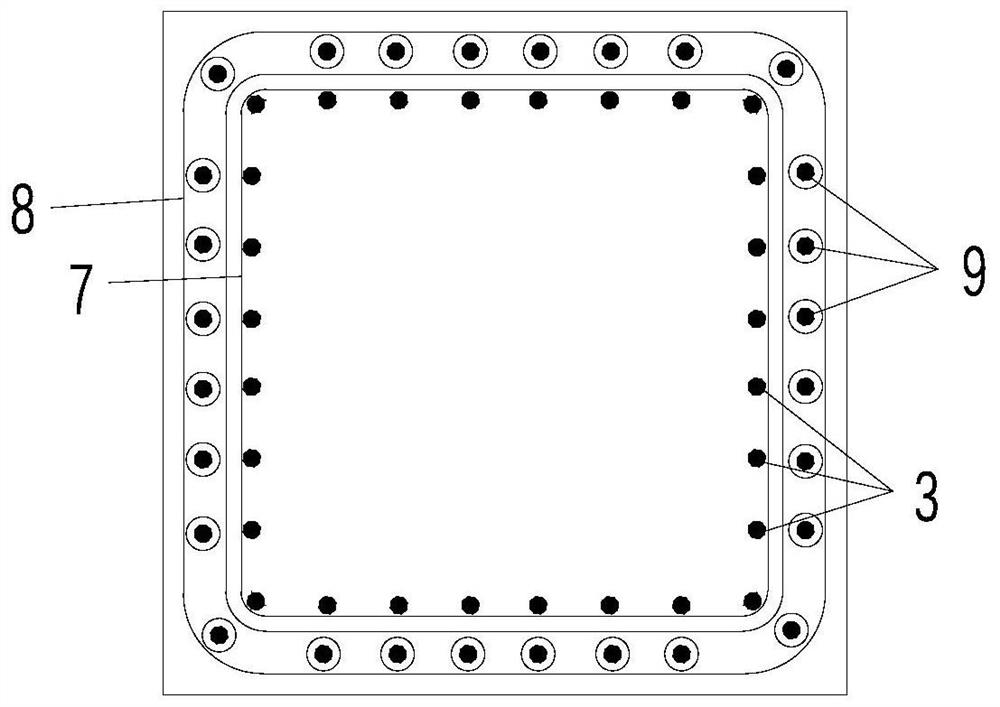 Prefabricated pier column and bearing platform connecting structure and construction method