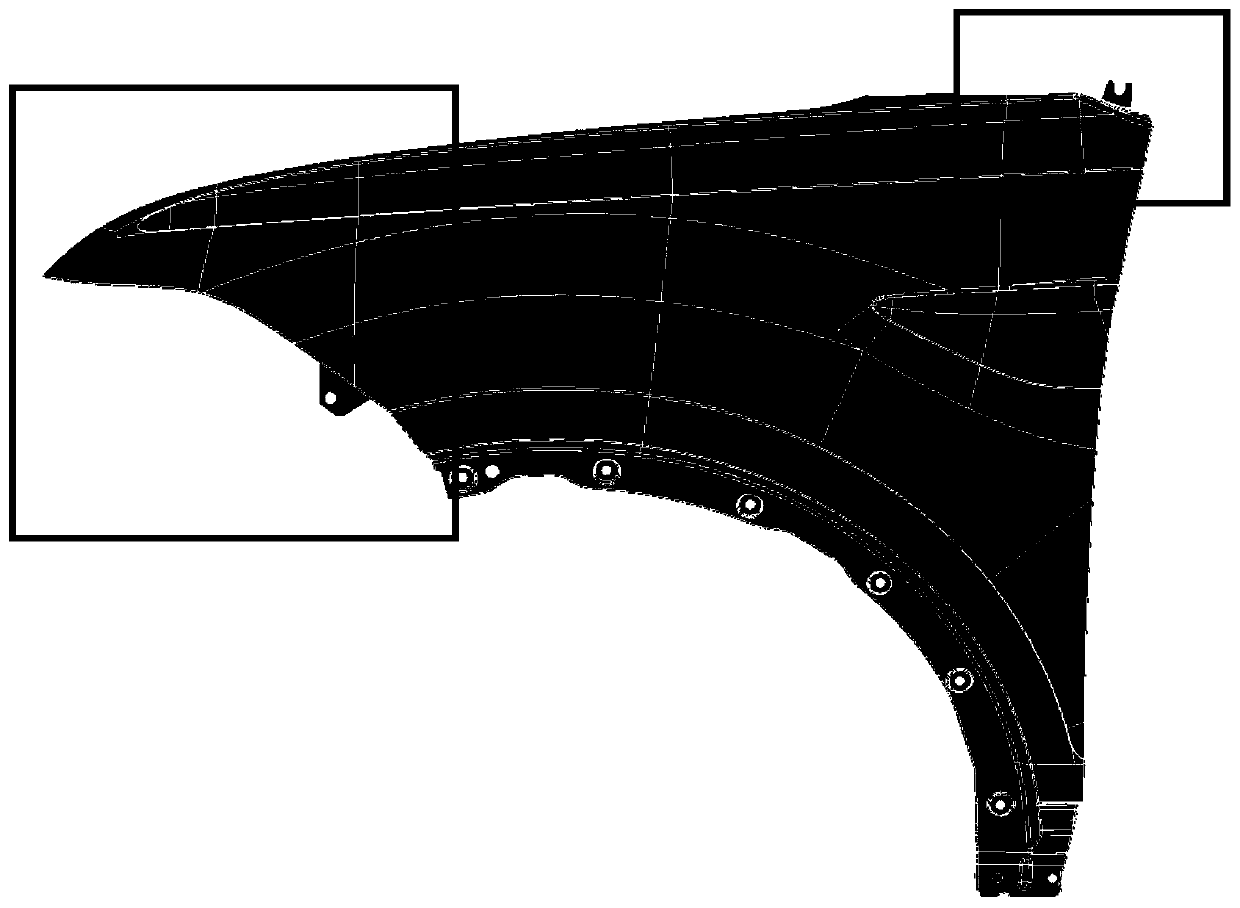 Size measurement method for matching relationship of automobile outer panels