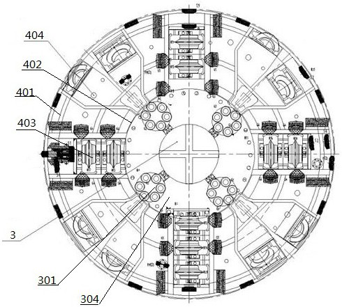 A kind of demolition, diameter expansion roadheader and its construction method