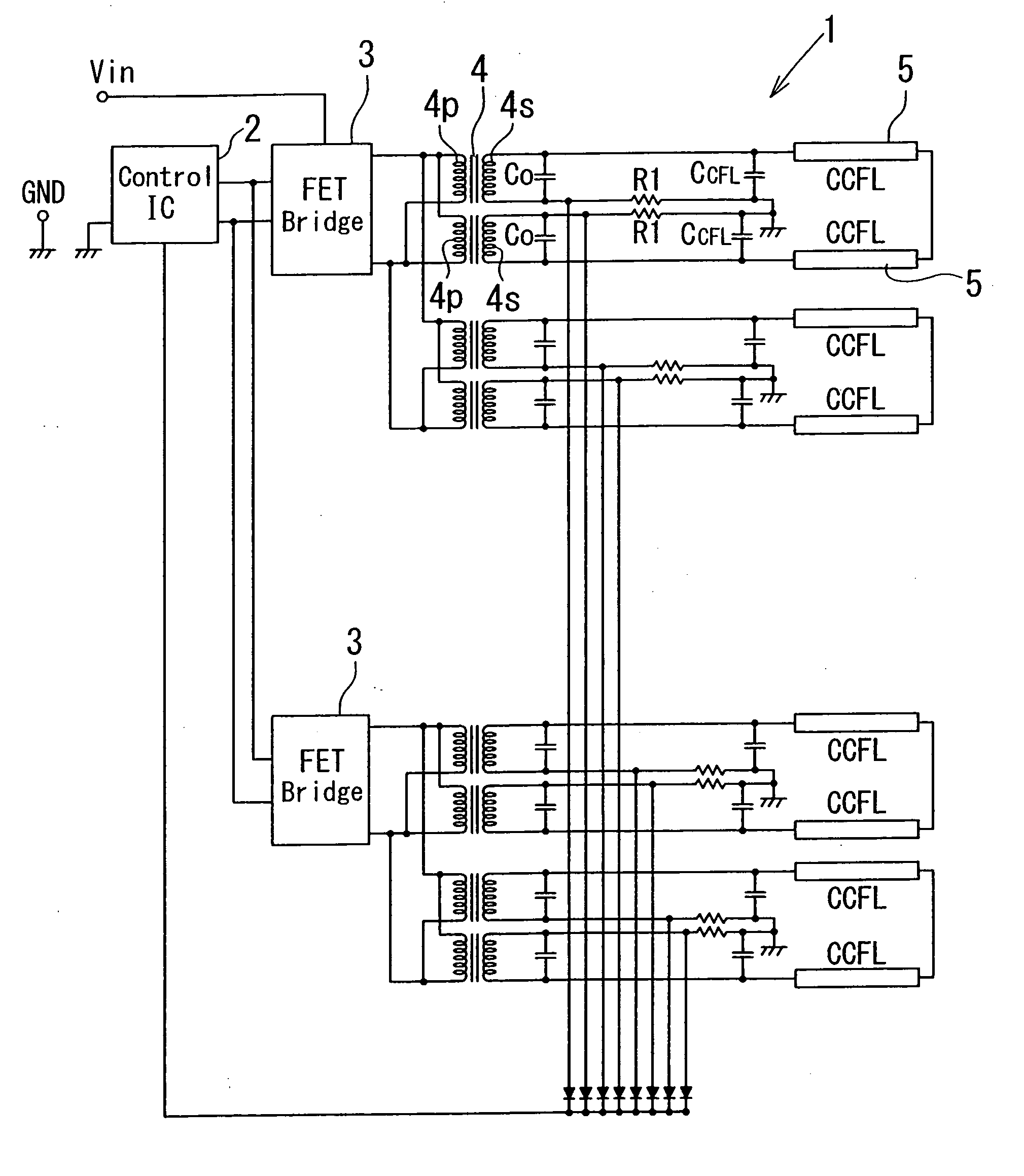 Backlight inverter and method of driving same