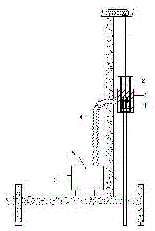 Purification device for diesel hammer construction equipment