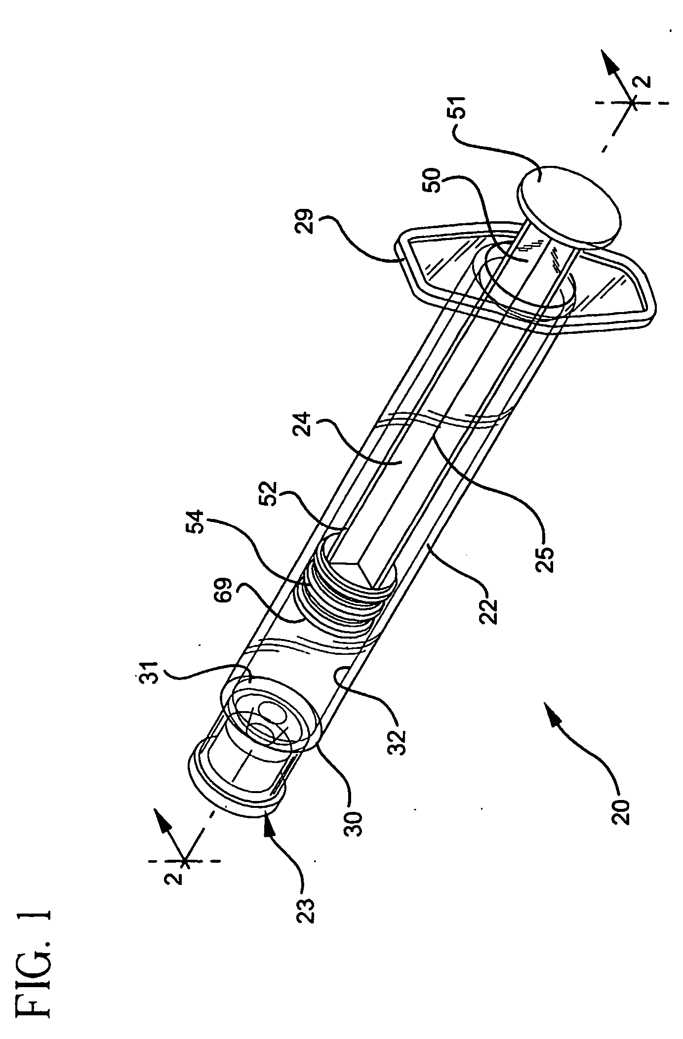 Flush syringe having compressible plunger