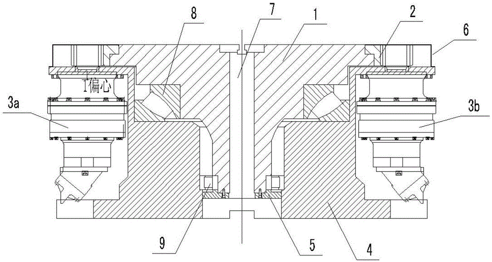 A device for realizing high-pressure torsion process on a hydraulic press