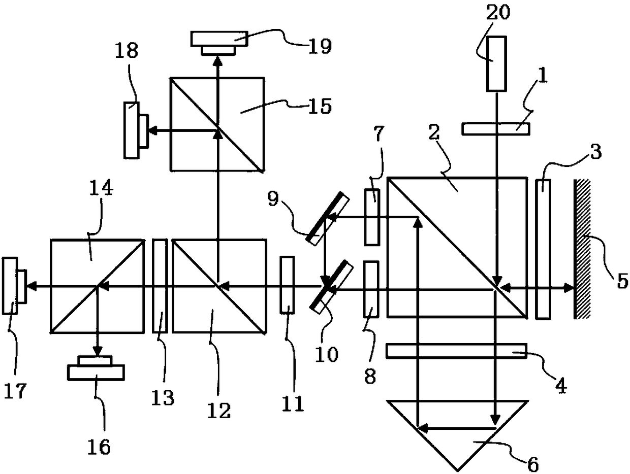 A kind of non-linear error compensation device of single-frequency laser interferometer