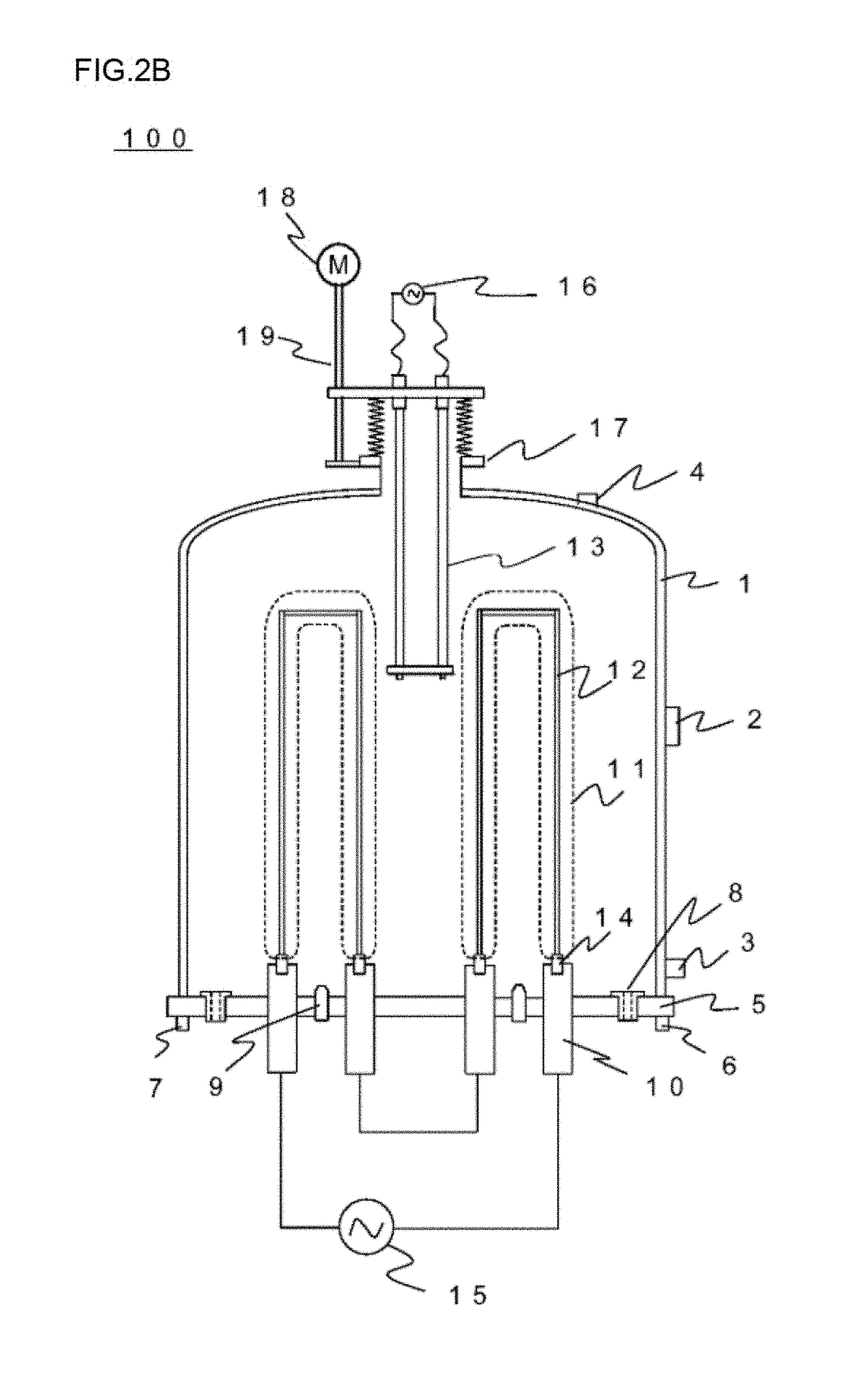 Reactor for polycrystalline silicon production and method for producing polycrystalline silicon