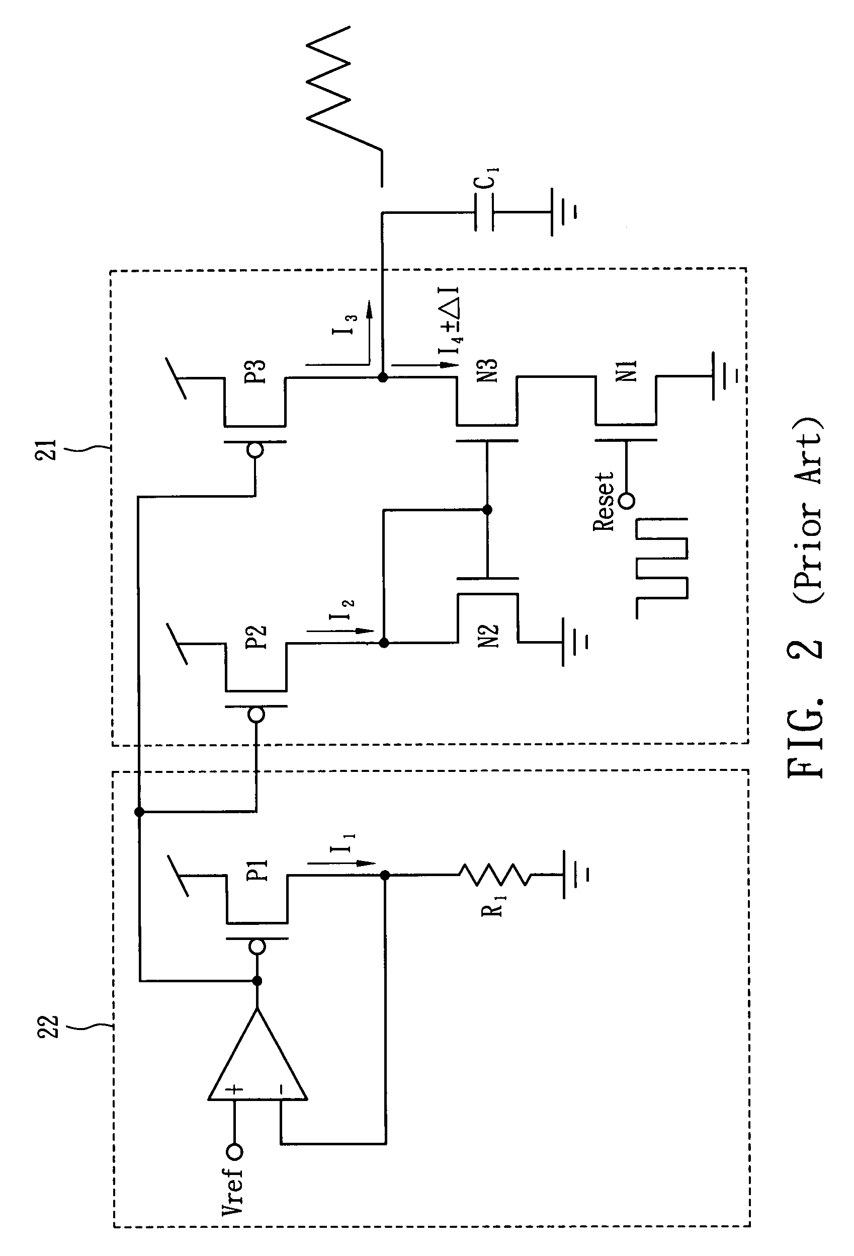 Oscillation circuit having current scaling relationship and the method for using the same