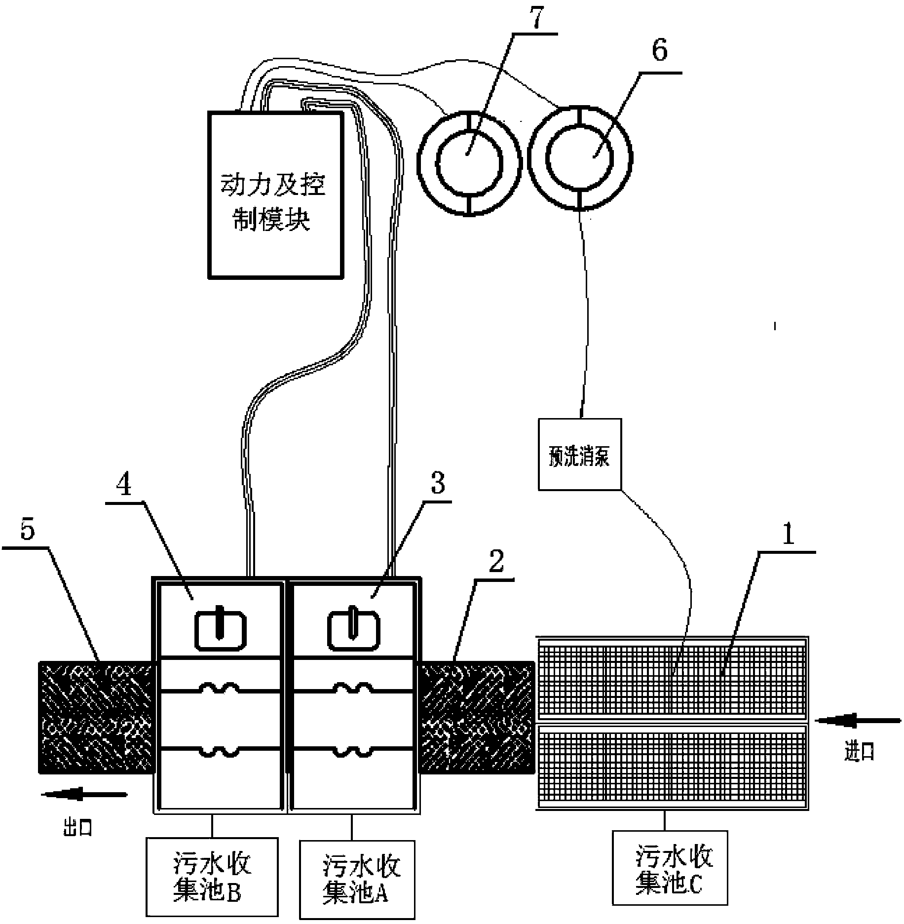 Nuclear biochemical pollution box group decontamination system