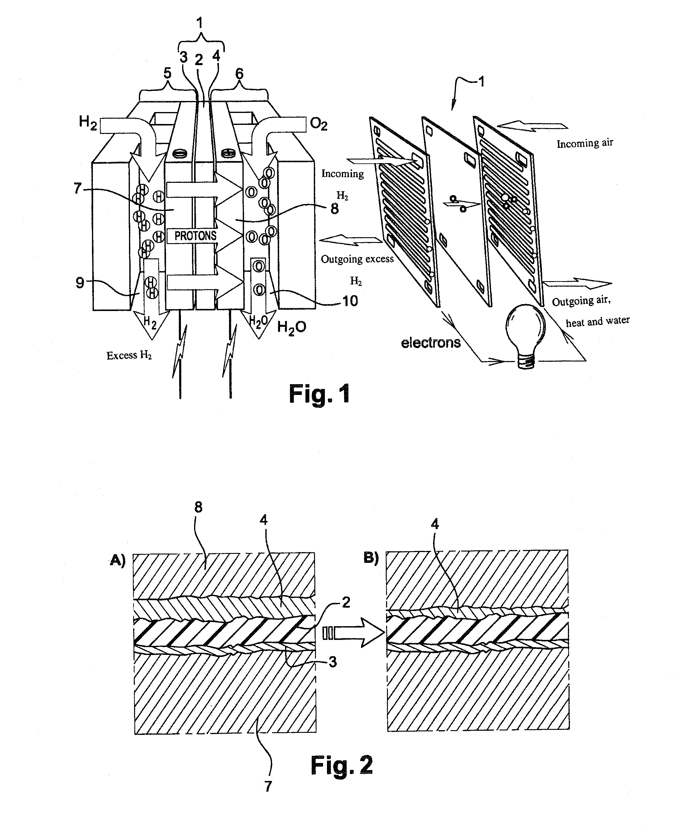 Method and device for limiting the ageing of fuel cells with proton exchange membrane