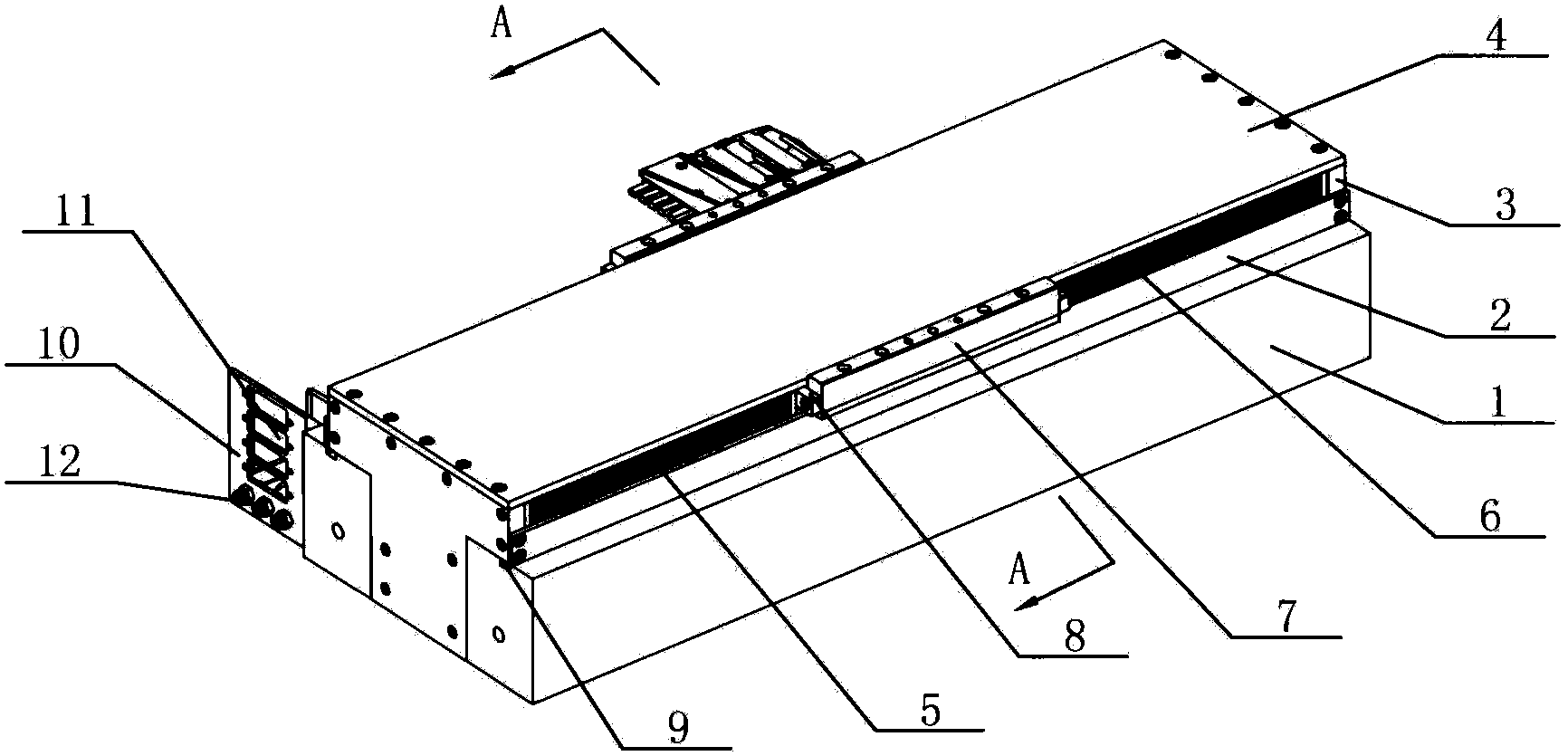 Precise linear shaft for cutter grinder