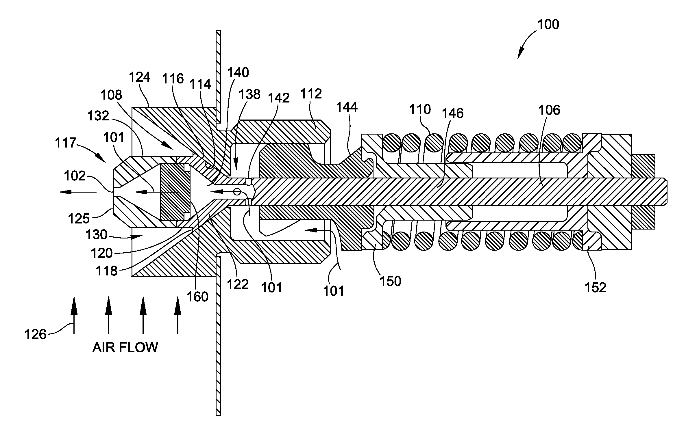 Hybrid Variable Area Fuel Injector With Thermal Protection